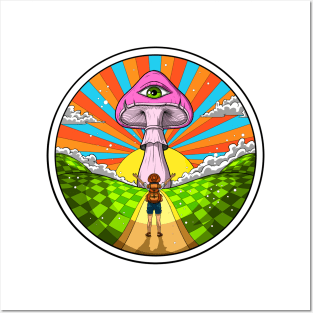 Hippie Magic Mushroom Posters and Art